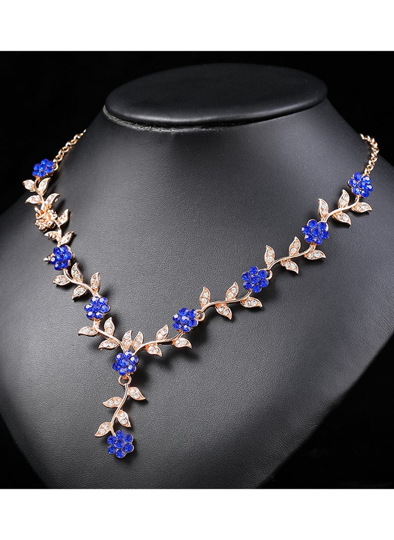 Sharpdo 2-Piece Elegant Retro Necklace and Earrings Set - Image 4