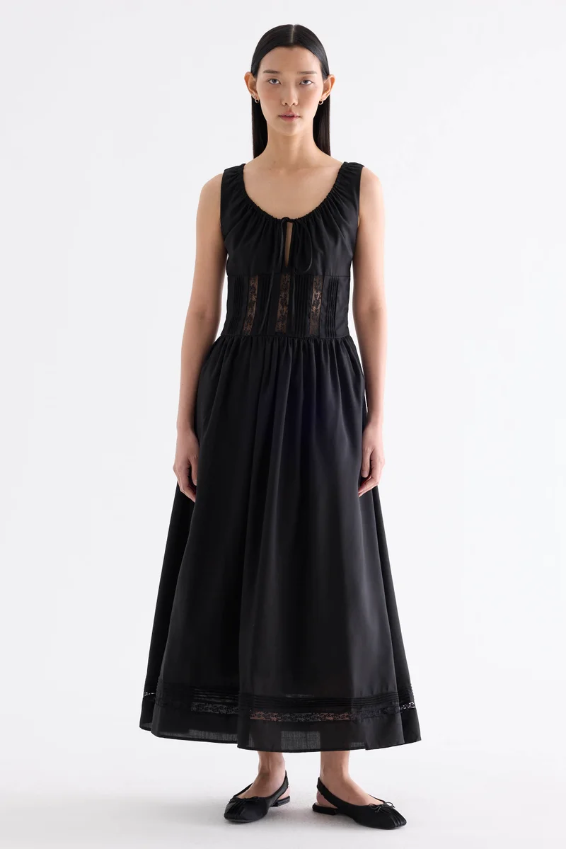 Gabrielle Lace Panel Dress