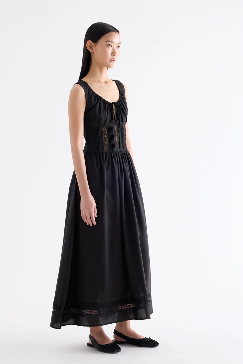 The Editor's Market  Gabrielle Lace Panel Dress for Women | Best Price UAE