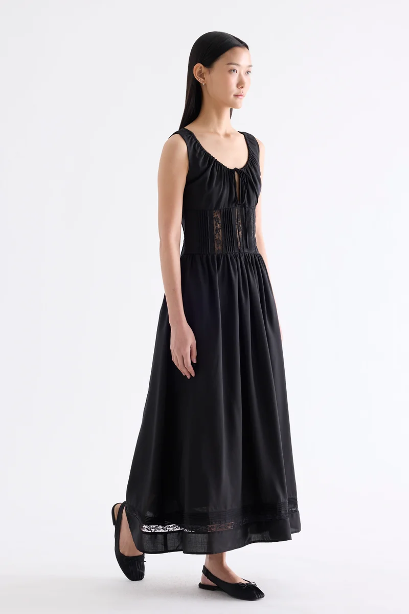 The Editor's Market  Gabrielle Lace Panel Dress for Women | Best Price UAE