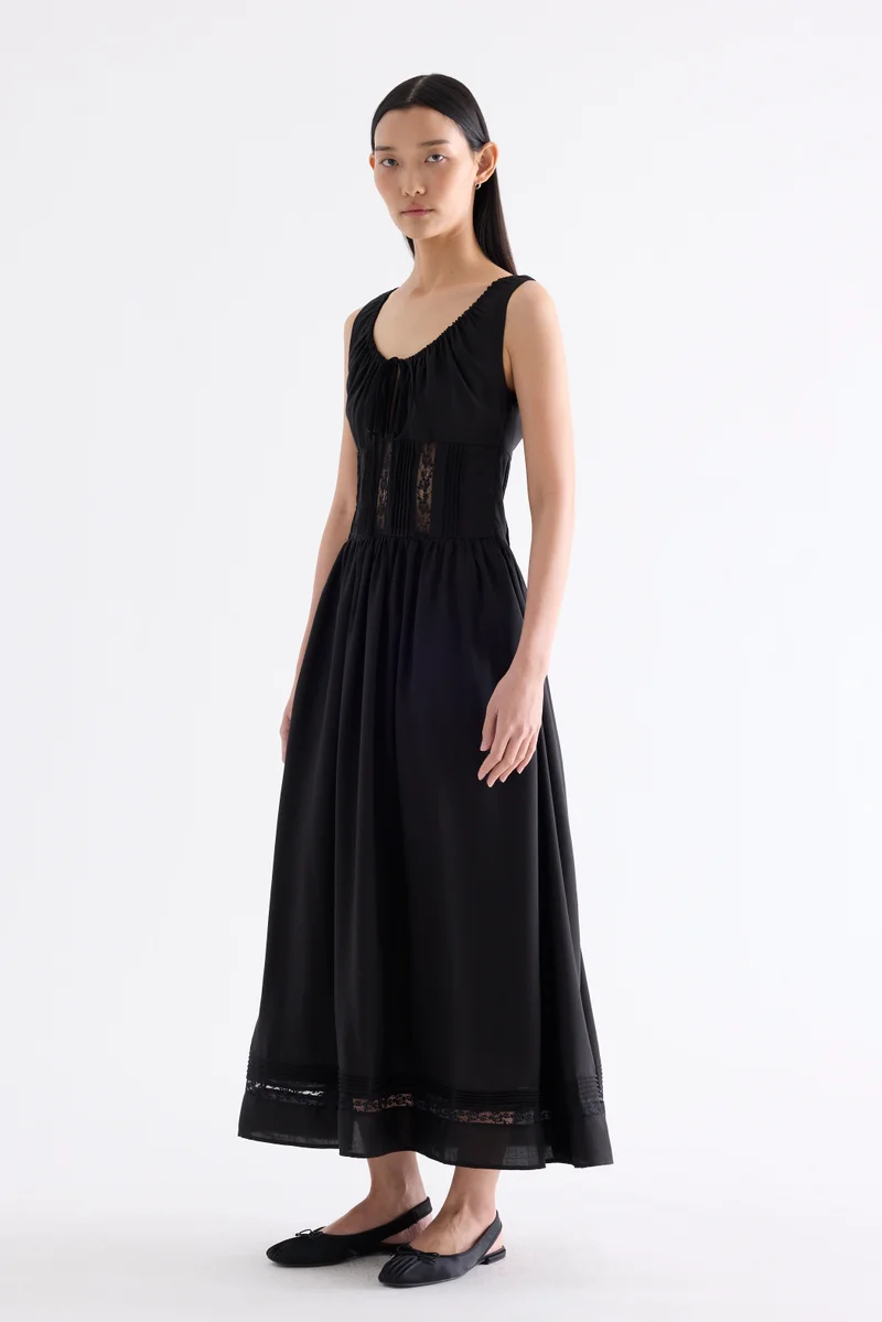 The Editor's Market  Gabrielle Lace Panel Dress for Women | Best Price UAE