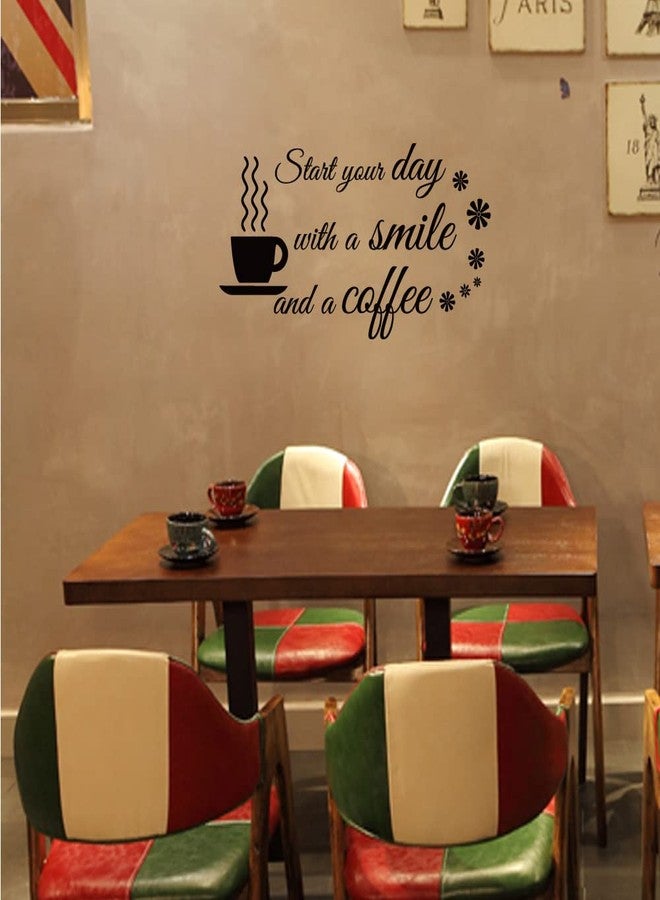 Fencosyn Start Your Day with a Smile and a Coffee Home Art Wall Decal Stickers Removable Décor for Kitchen Coffee Bar School Office - Image 5