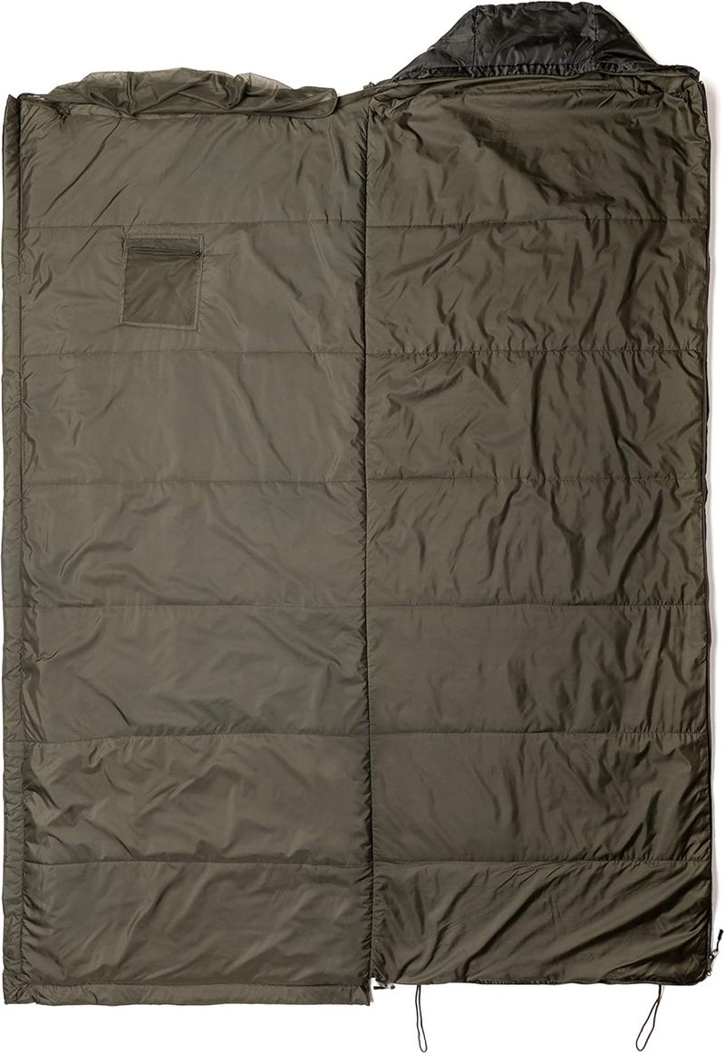 Snugpak Jungle Bag with Built-in Mosquito Net & Antibacterial Fabrics - Lightweight Olive Sleeping Bag for Tropical Conditions - Image 3
