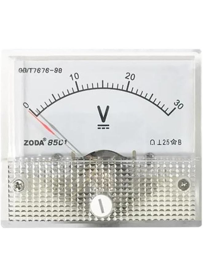 30V DC Voltage Analog Panel Meter Voltmeter 85C1 Needle Gauge 1V To 300V - Image 2