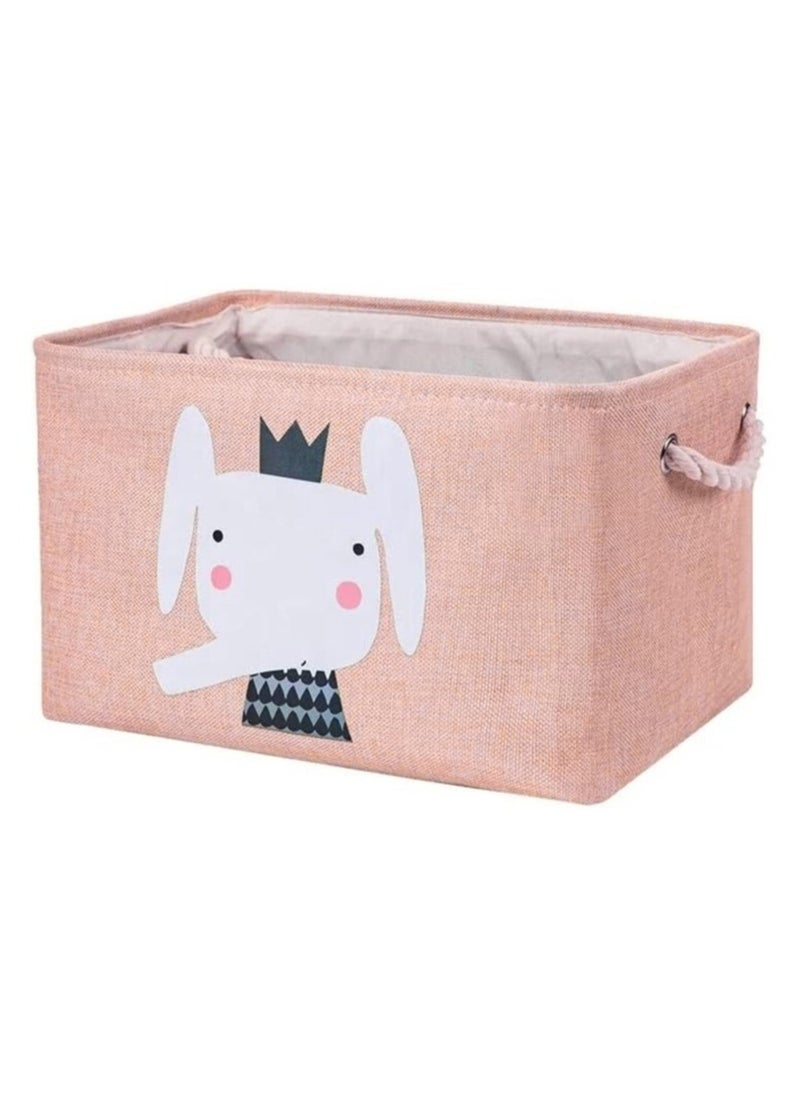 VIO Foldable Cloth Basket Organizer Soft Fabric Storage Bag for Baby Supplies Clothes Nappies Diapers Milk Wipes Creams Washable Canvas Storage Bin for Toys Books Rattles Blocks Assorted  - Image 1
