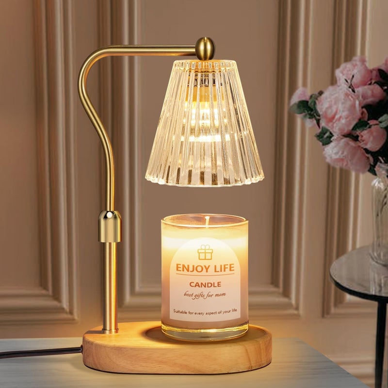 seenlast Candle Warmer Lamp with Timer Dimmer Adjustable Height for New Home Bedroom, Vintage Home Decor for Scented Jar - Image 1