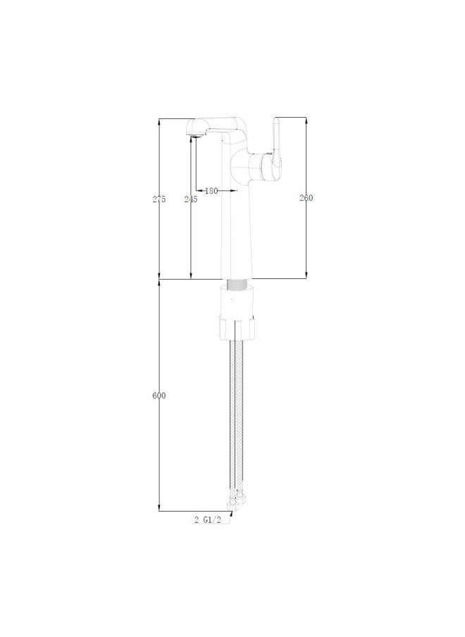 DANUBE HOME - Milano Vero Art Basin Mixer With Pop Up Waste Chrome â€“ Made In China - Image 1