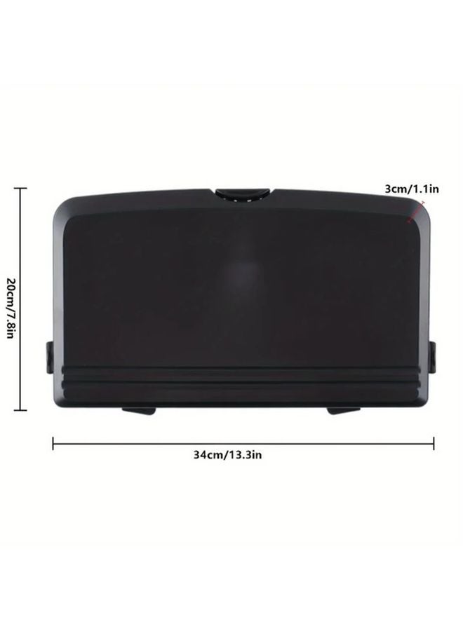1pc Car Back Seat Organizer Foldable Tray Cup Holders Phone Slot ABS Material Storage - Image 5