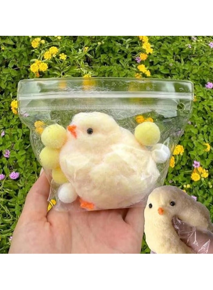 Chicken Squishies, Handmade Fuzzy Squishies Chick for Adults Relieve Stress - Image 1