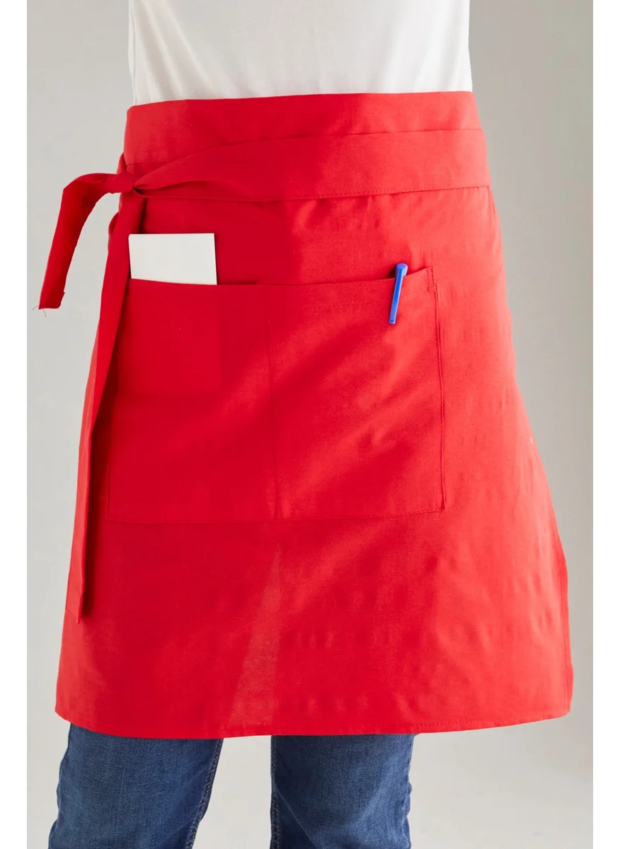 Ays Home Sef Waiter Cafe Cook Barista Red Half Apron Kitchen Apron Masterchef Cafe Restaurant