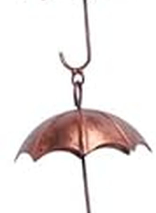 سلسلة مطر حديدية زخرفية مع 8 أجراس لتزيين المنزل والحديقة والفسحة الخارجية - Image 4