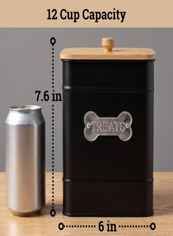 HB Design Co. Dog Treat Container Airtight, 6"W x 8"H, Powder Coated, 12 Cup Capacity - Image 5
