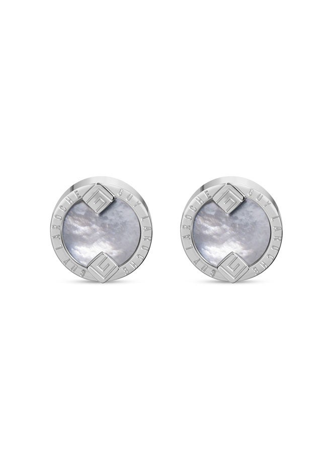 Guy Laroche Leon Silver Cufflinks for Men - Image 4