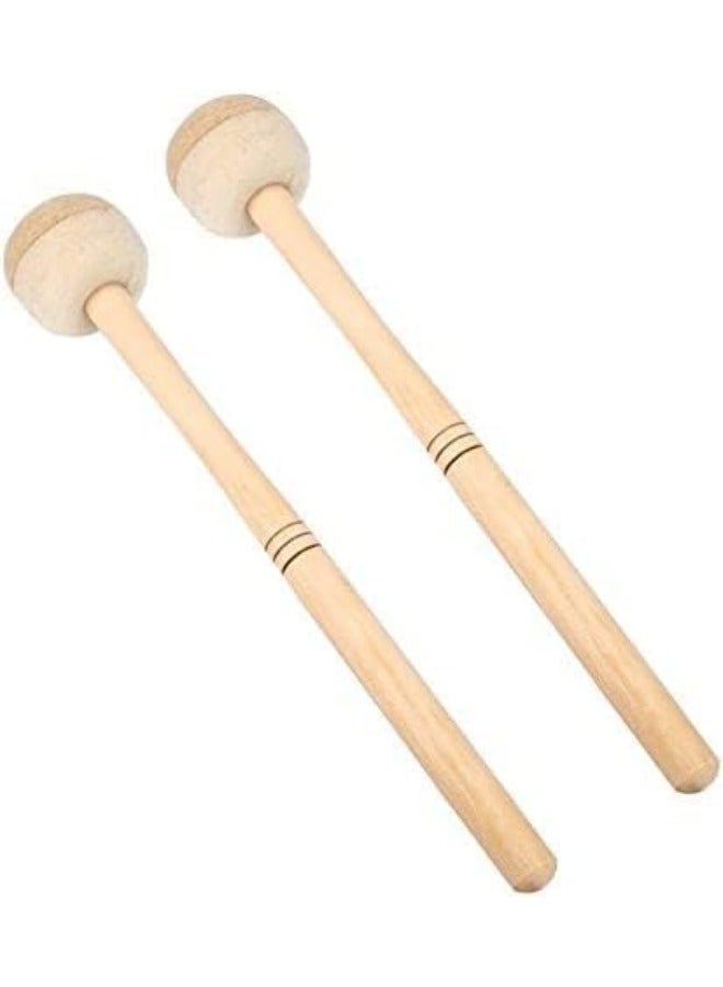 Generic Marching Bass Drum Mallet Drumstick with Foam Head & Wooden Handle Concert Percussion Instrument Accessory - 1 Piece  - Image 2