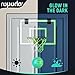 ropoda Mini Basketball Hoop Glow in The Dark Over The Door Basketball Hoop Indoor Indoor Basketball Hoop Backboards for Teens and Adults Mini Hoop for Kids with 4 Balls and Pump - Image 4