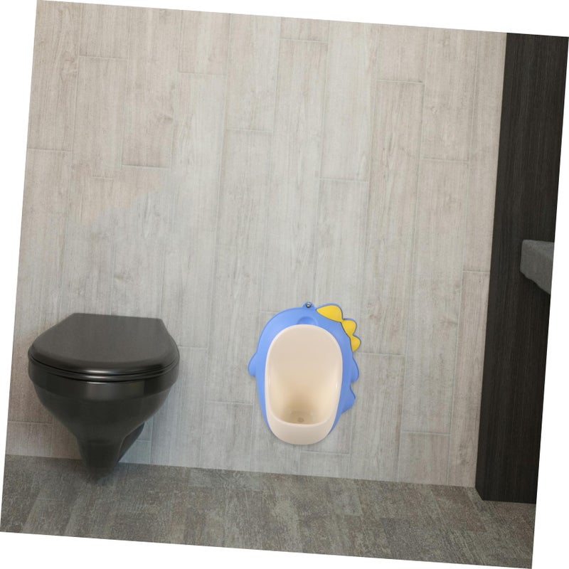Blue Cartoon Dinosaur Wall Mount Potty Training Urinal for Boys and Girls - Image 3