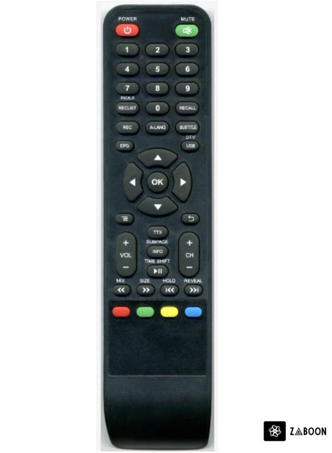Zaboon Universal TV Remote Control Black