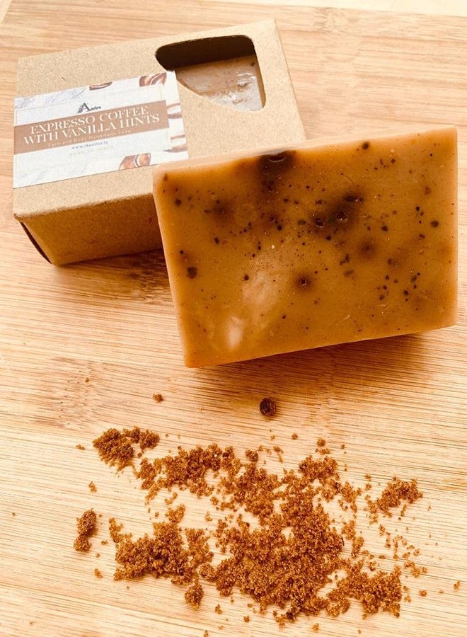 Aster natural coffee and vanilla scrub and handcrafted soap, exfoliation, deep cleanse, tan removal kit, body polish, vegan, Paraben and sulphate free - Image 4
