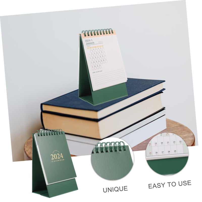 Green Desktop Month Calendar Standing Desk Planner September To December Office Home Workspace - Image 2