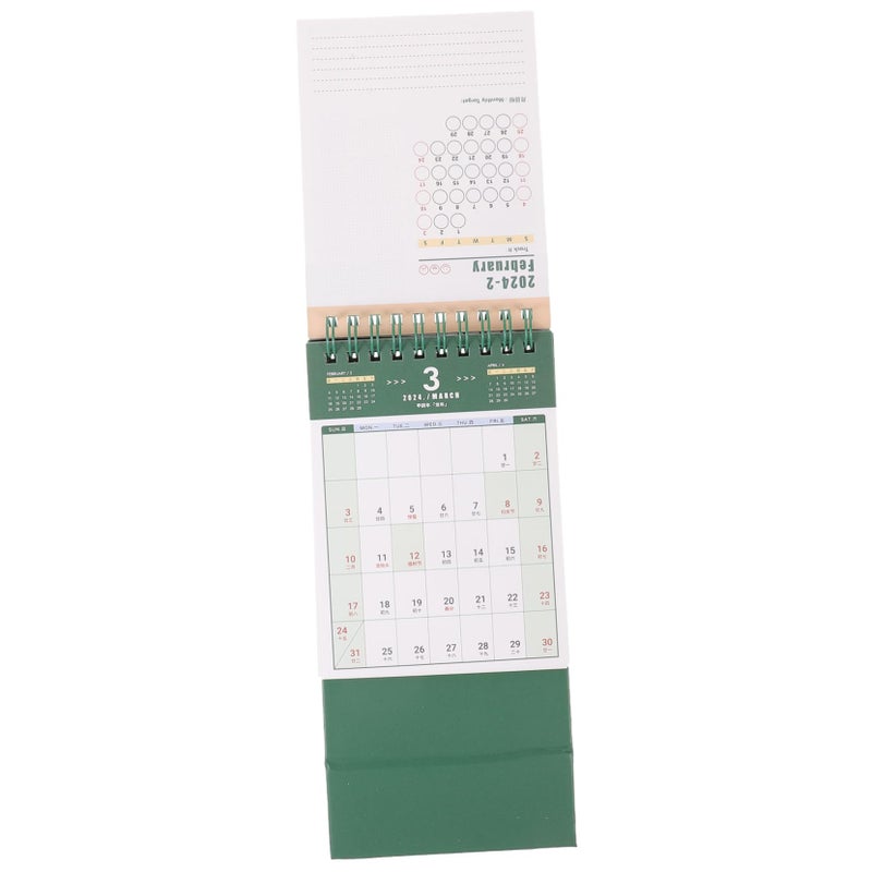 Green Desktop Month Calendar Standing Desk Planner September To December Office Home Workspace - Image 3