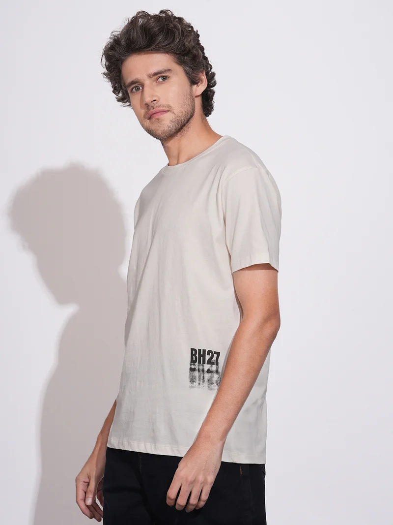 Being Human Men Typography Printed Pure Cotton T-shirt