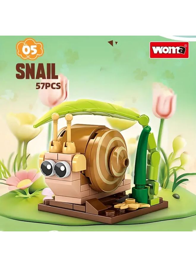 Mini Insect Building Blocks Set STEM Educational Toys 8 Unique Models Random Insect Gift For Kids - Image 4