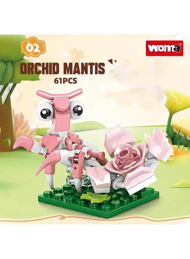 Mini Insect Building Blocks Set STEM Educational Toys 8 Unique Models Random Insect Gift For Kids - Image 3