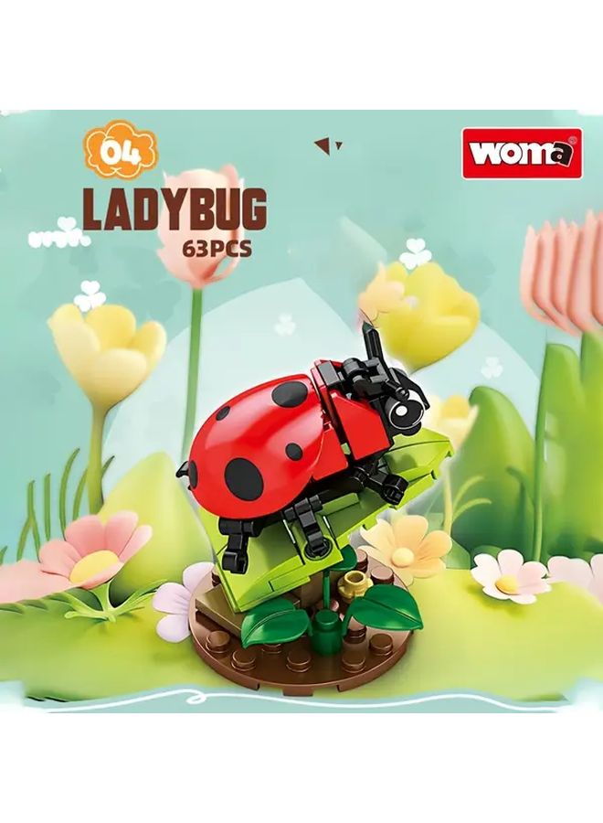 Mini Insect Building Blocks Set STEM Educational Toys 8 Unique Models Random Insect Gift For Kids - Image 5