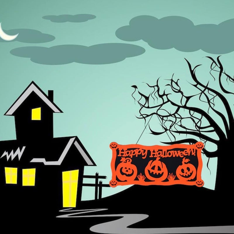 Partysanthe 1 Pcs Happy Halloween Fabric Pumpkin Skull Ghost Hanging Party for Halloween 1pc halloween pumpkin decoration - Image 4
