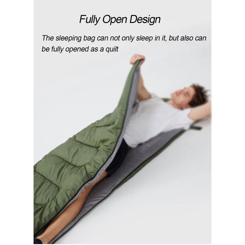 Sleeping Bag 3-4 Seasons Indoor Outdoor Use Backpacking and Camping Travel Hunting Gift (Summer, Spring, Autumn, Winter) Warm Cool Weather Lightweight,Dark Blue-1.6kg - Image 3