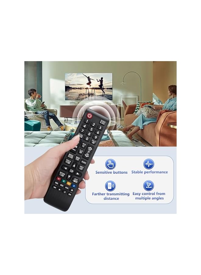 The Bros Universal for Samsung-TV-Remote-Control, Remote Replacement for All Samsung Smart LCD LED SUHD UHD HDTV 3D TVs BN59-01199F BN59-01315A BN59-01315B BN59-01315J BN59-01315D BN59-01315N - Image 4