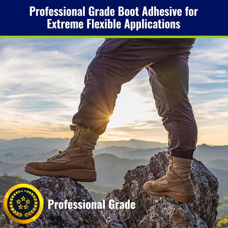 BOOT BOND Boot Glue - Quick Dry Boot Repair Formula Works in Seconds - Tough But Flexible Glue Seal - Waterproof Boot Heel Fix Works On Shoe Heel Repair, Thick Sole Boots, Sneakers, and More - Image 4
