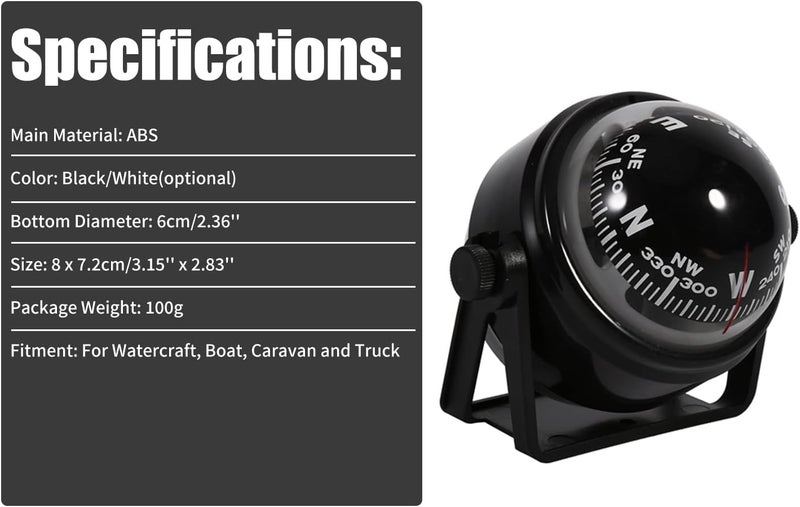 Keenso Waterproof Sea Marine Bracket Mount Voyager Hiking and Camping Fits Boat Caravan Truck - Image 3