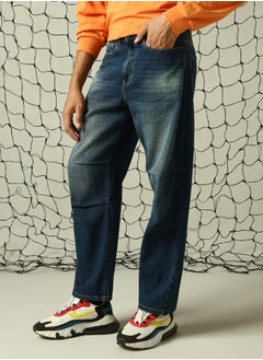 Hubberholme Men Indigo Jeans - Loose Fit with a Casual Look  - Image 3