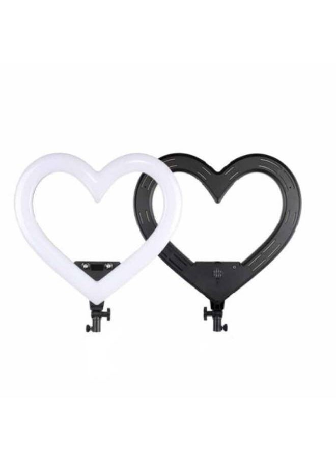 Generic 19-inch RGB Seven-color Heart-shaped Live Light Fill Light Anchor Beauty And Skin Rejuvenation Internet Celebrity Ring Beauty Light Photography Light-Specifications:2.1 M Conventional Support  - Image 5
