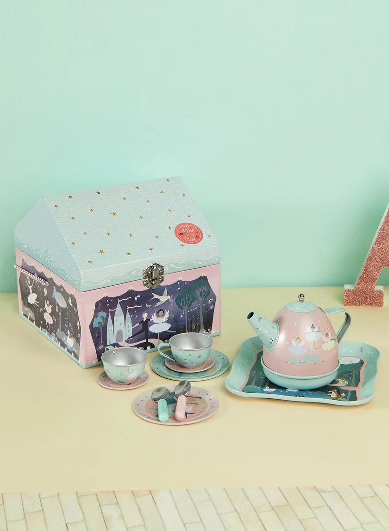 Floss & Rock Enchanted Musical Tin Tea Set