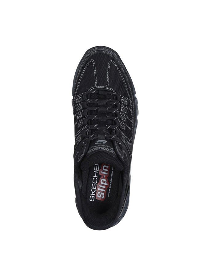SKECHERS Men's Summits at Hands Free Slip-in Sneaker, Black/Charcoal, 9 Wide - Image 5