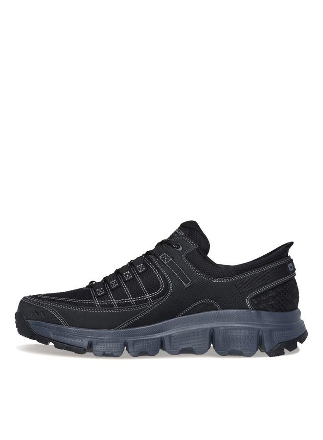 SKECHERS Men's Summits at Hands Free Slip-in Sneaker, Black/Charcoal, 9 Wide - Image 4