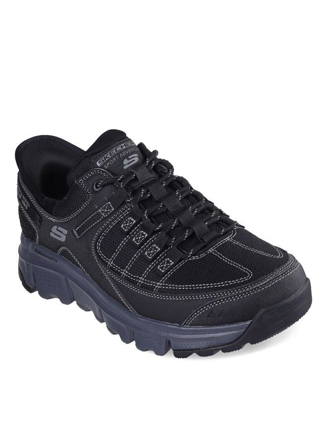 SKECHERS Men's Summits at Hands Free Slip-in Sneaker, Black/Charcoal, 9 Wide - Image 2