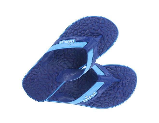 BAHAMAS Men's Flip Flops BHG-257 Navy Blue & Sky | Lightweight Comfortable Daily Use Slippers for Gents | Anti-Slip Sole (Blue, UK Footwear Size System, Adult, Men, Numeric, Medium, 8) - Image 3