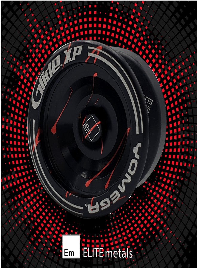 Yomega Glide™ XP - Pro Level Aluminum Metal Yoyo for Advance Players - Wing Shaped, C Size Ball Bearing Yoyo with Adjustable Responsive/Nonresponsive Play + 3 Month Warranty (Black and Red) - Image 5