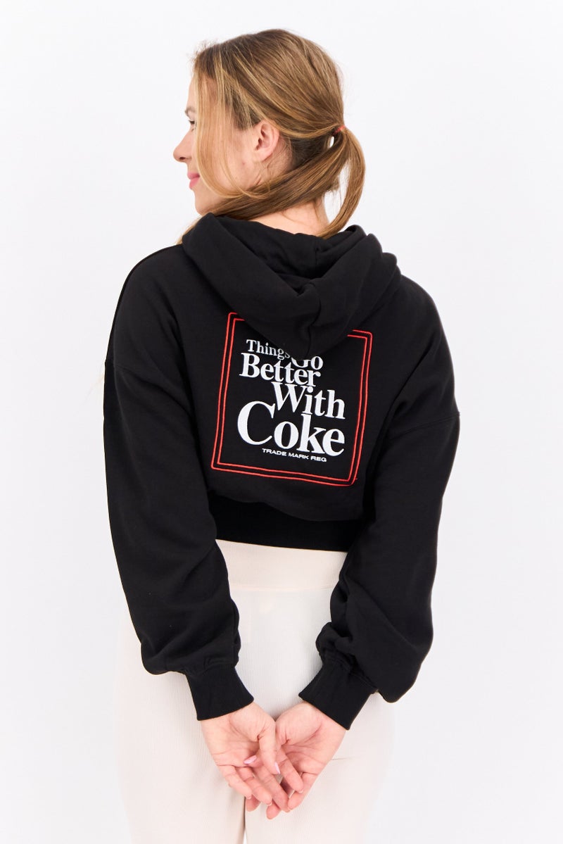 PUMA Puma x Coca Cola Women Sportswear Fit Outdoor Hoodie, Black  - Image 3