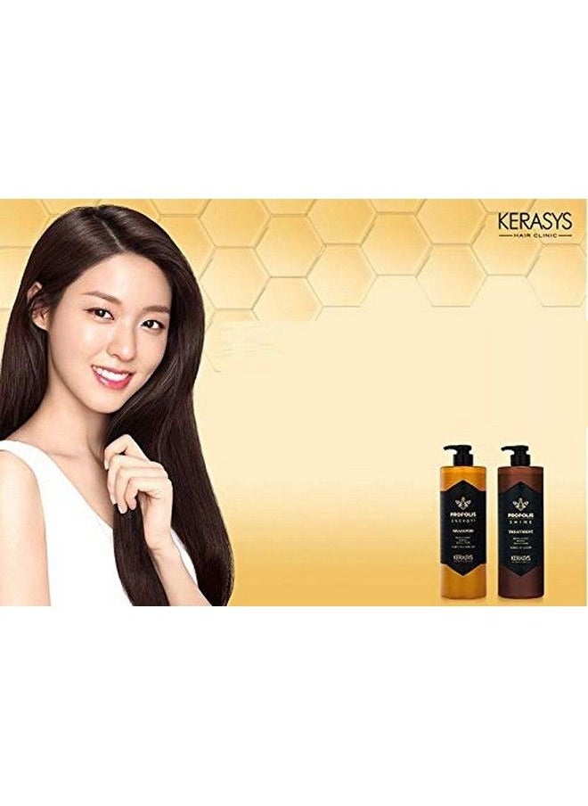 Kerasys - Hair Clinic Propolis Shine & Healthy Hair Care Shampoo Propous Extract Minarals Natural Vitamin 1000Ml / 35.3 Fl Oz - Image 1