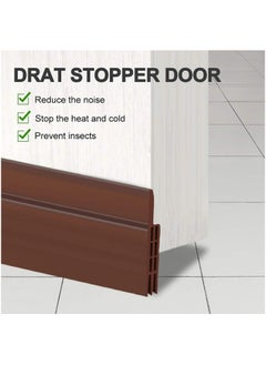 SKY-TOUCH 2 packs 1 Meter Each Door Seal Strip Door Draft Stopper Weather-Resistant Soundproof Door Sweep Weather Stripping Door Draft Excluder to Prevent Dust Air and Insects  - Image 3