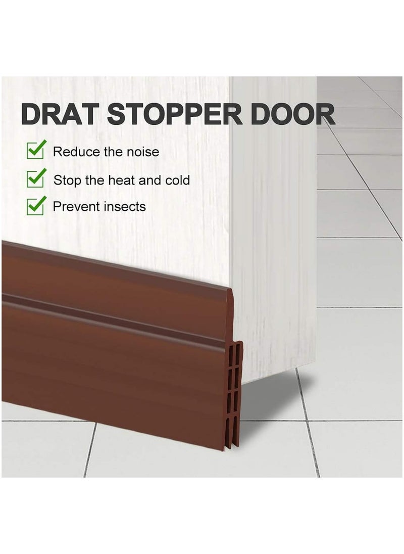 SKY-TOUCH 2 packs 1 Meter Each Door Seal Strip Door Draft Stopper Weather-Resistant Soundproof Door Sweep Weather Stripping Door Draft Excluder to Prevent Dust Air and Insects  - Image 3