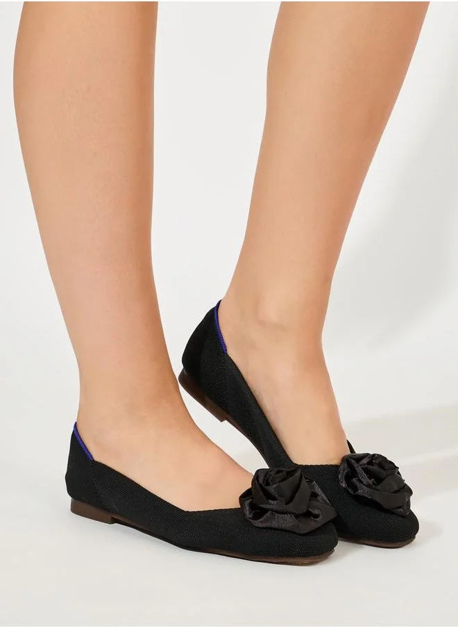 Styli Flower Design Ballerina Shoes