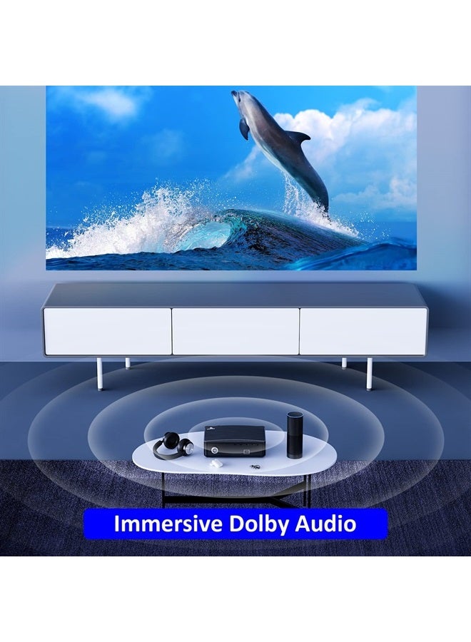 NEXIGO بروجكتور خارجي PJ20، بروجكتور أفلام مع واي فاي وبلوتوث، دقة أصلية 1080P، دعم صوت دولبي، متوافق مع عصا التلفاز، iOS، أندرويد، لابتوب، وحدة تحكم - Image 5