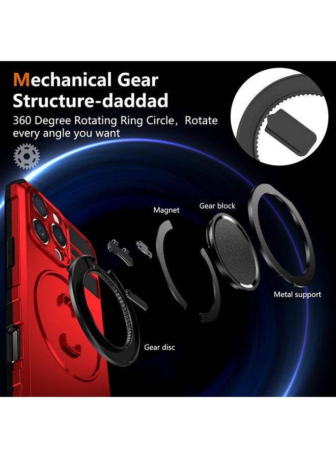 erorex Case For iPhone 16 Pro Max Rotating Magnetic Holder Phone Case - Image 5