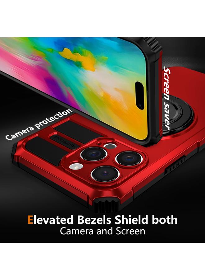 erorex Case For iPhone 16 Pro Max Rotating Magnetic Holder Phone Case - Image 2