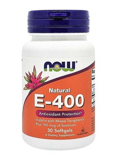now E 400 WITH SELENIUM SOFTGEL  30  - Image 1